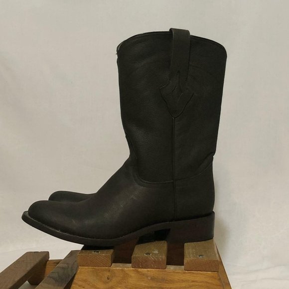 Resistol Mens Calf Roper Horse Riding Boots Size 8 main image 5